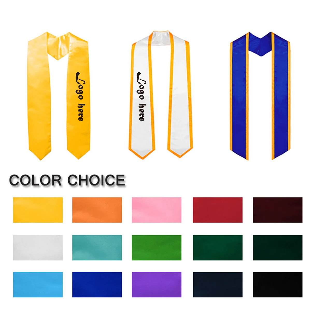 Unisex Graduation Stole Sash Adult 1