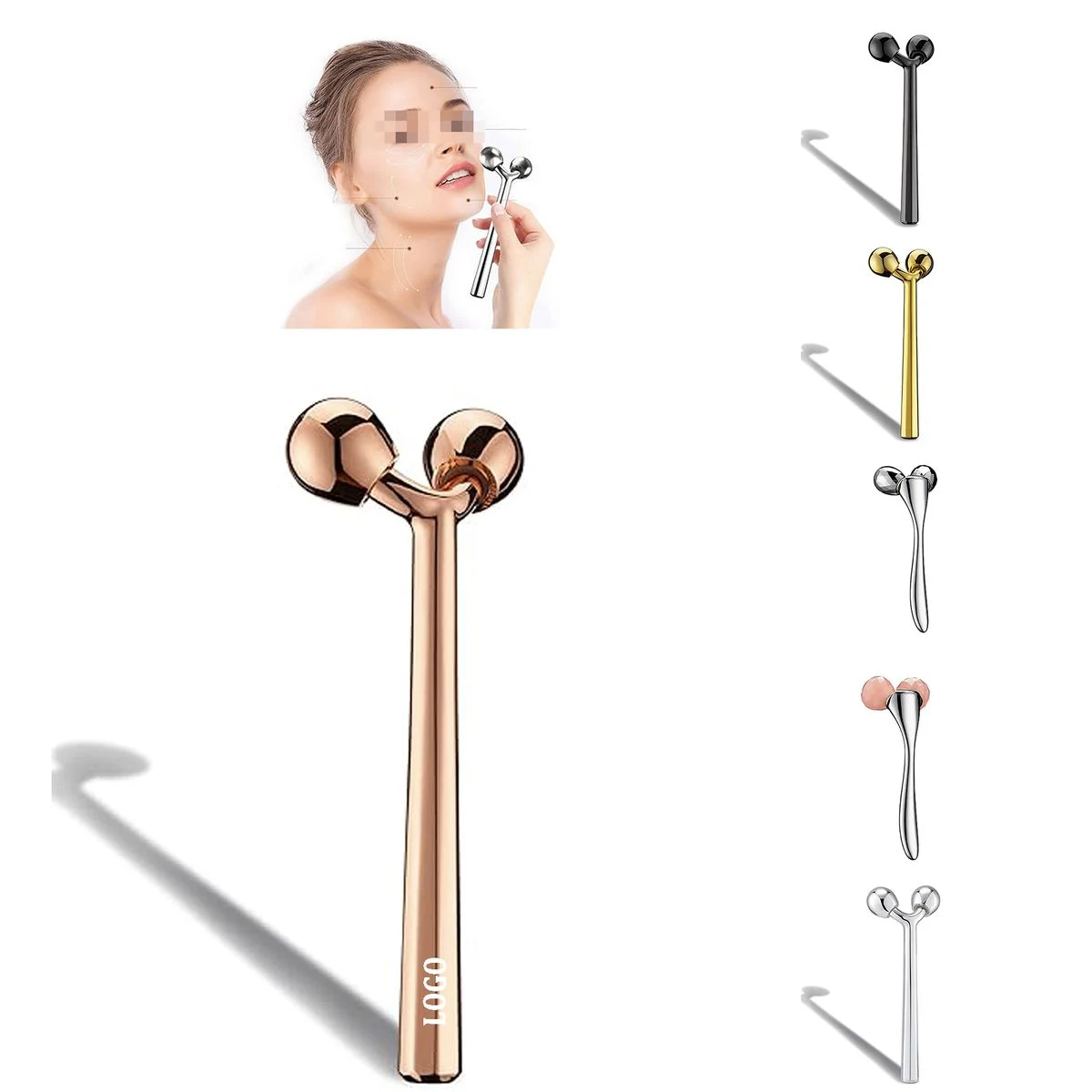 Gua Sha Facial Tools and Face Roller Set 1