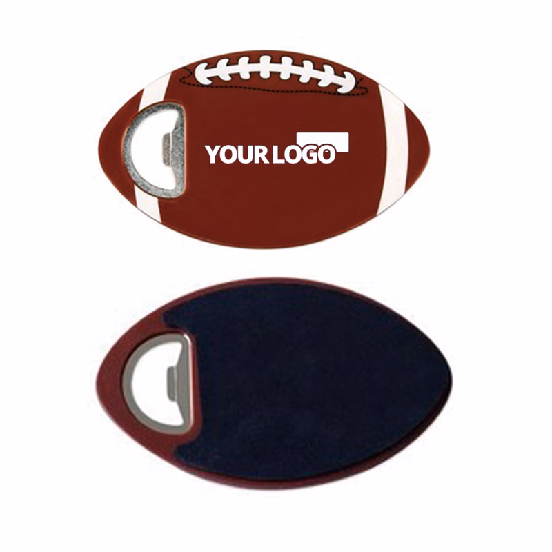 Plastic Anti-scalding EVA Football Coaster Bottle Opener