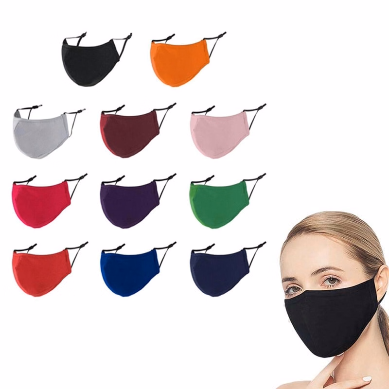 4-layer Reusable Cotton Face Mask With Pocket For Filter