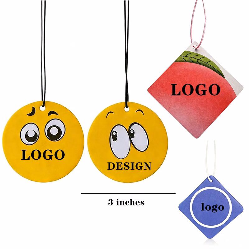 3 in Round Paper Car Air Freshener