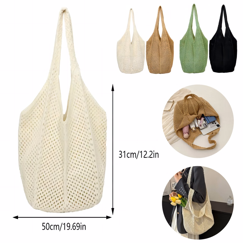 Chic Crochet Tote Bag