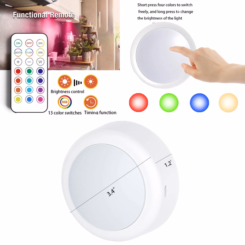 USB Charging Remote Magnetic Touch Light