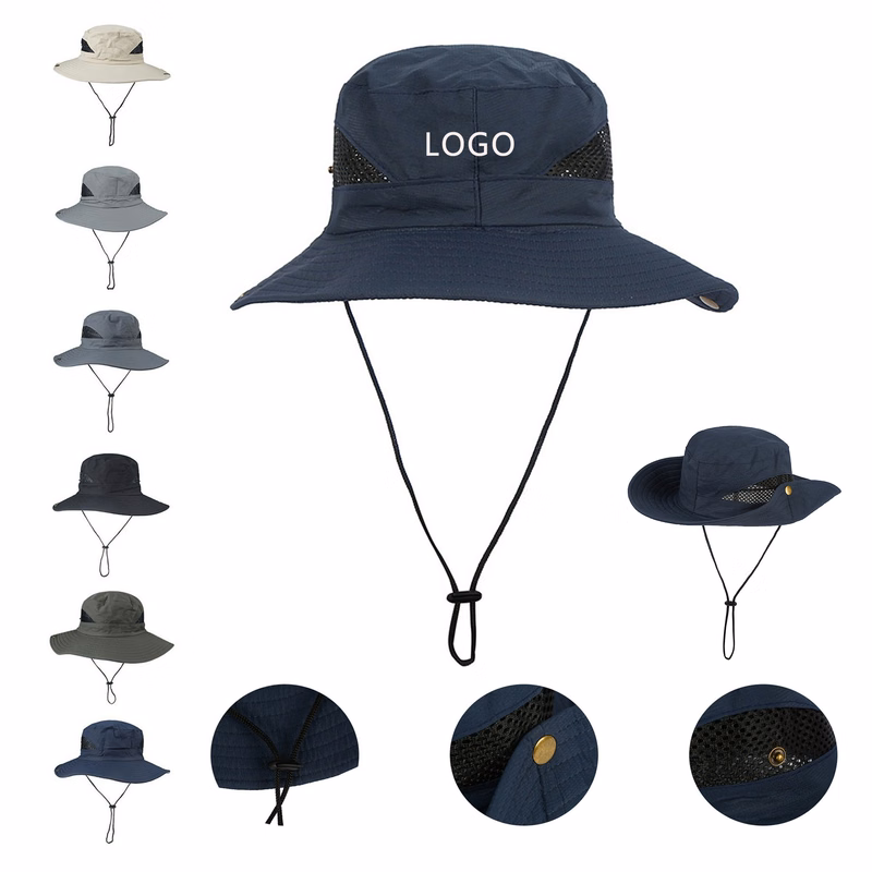 Fisherman Side Mesh Cowboy Hat Adjustable Breathable