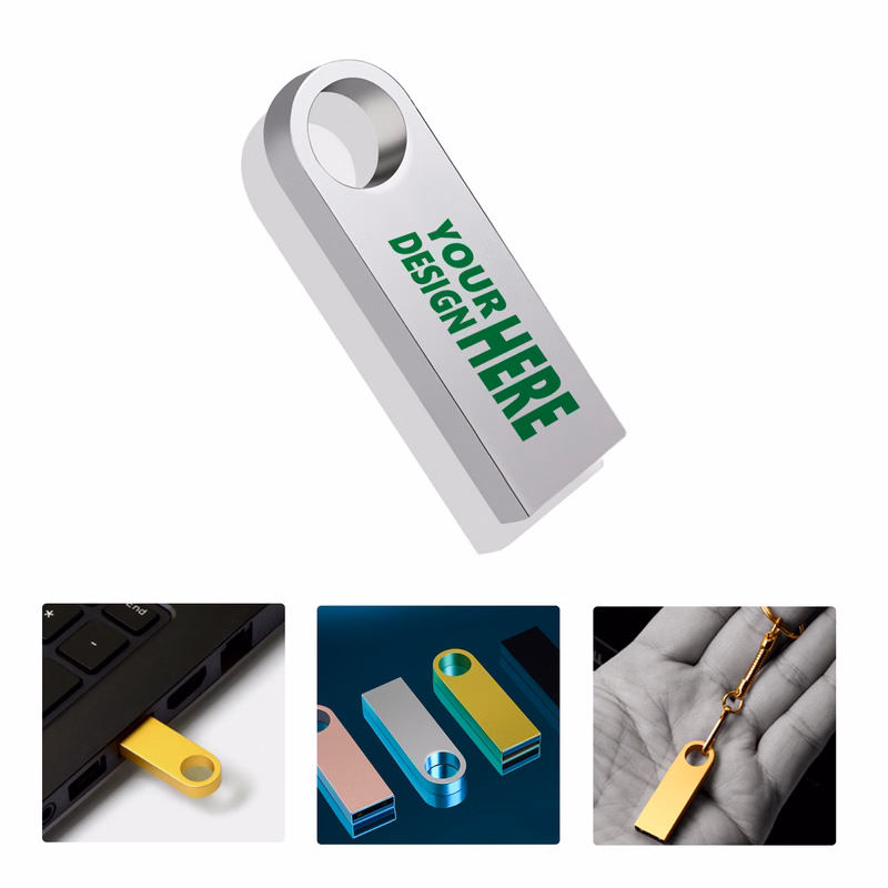 MOQ30 Custom Metal USB Flash Drive 8GB with Logo