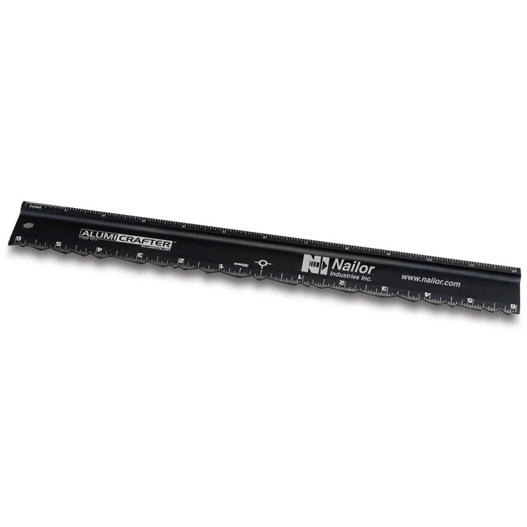 12" ALUMICRAFTER Deckled-Edge Ruler & Straight Edge Cutting tool 1
