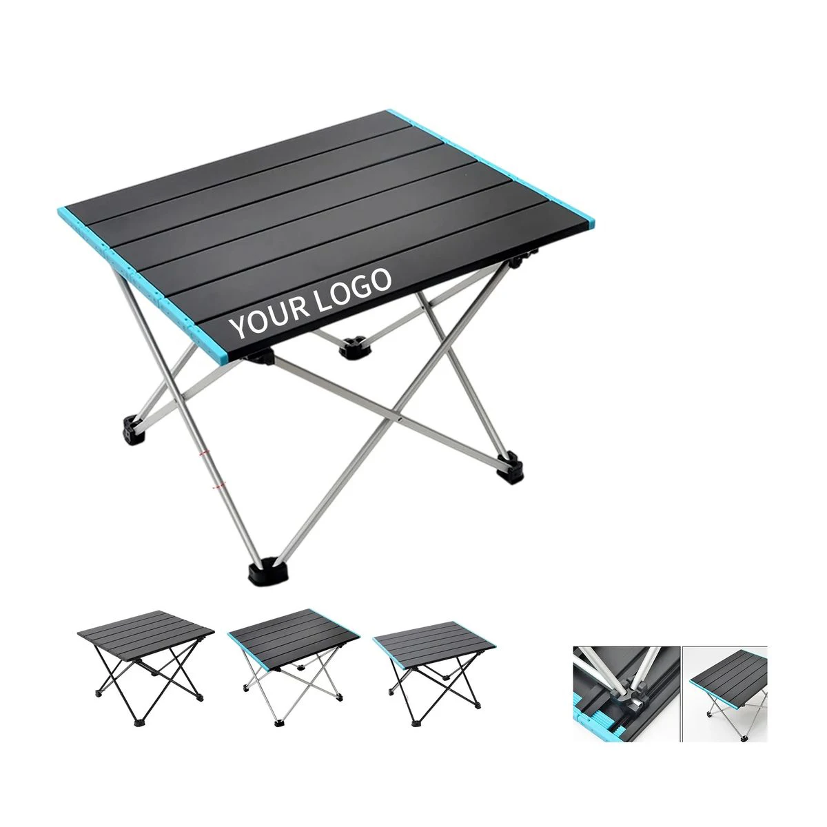Durable Aluminum Folding Table for Beach and Outdoor Use 1