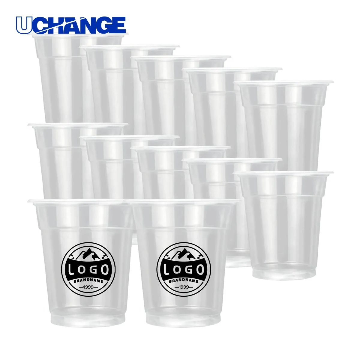 Clear Plastic Square Cup Container (12oz) 1