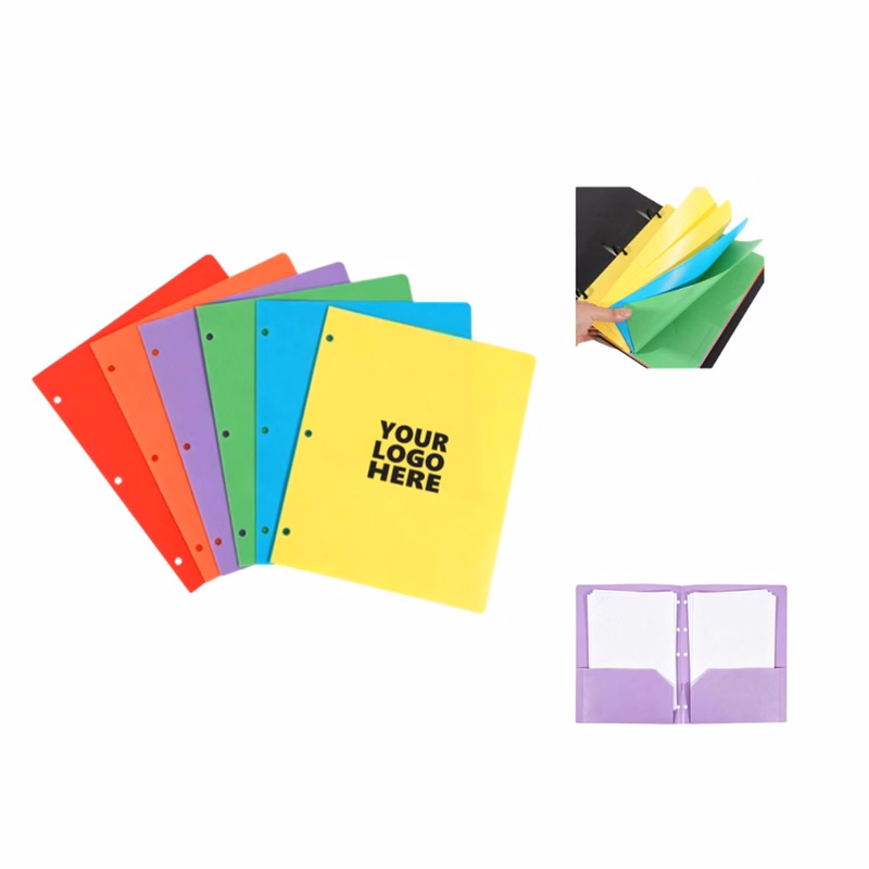 Collapsible Binder Folder with 3 Holes & Double Pockets