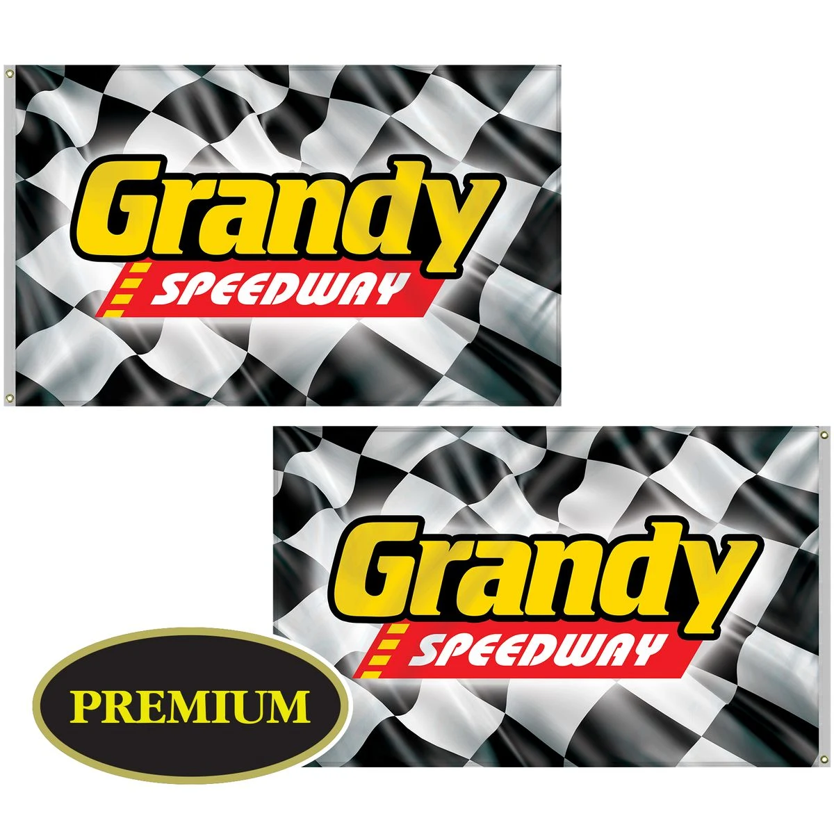 5' x 8' Double Sided Digitally Printed Knitted Polyester Flags 1