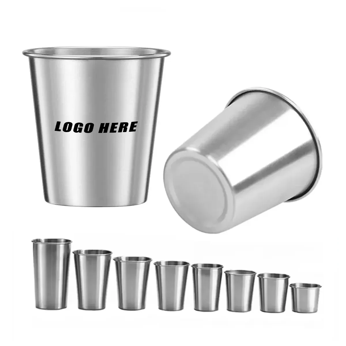 8OZ Stainless Steel Pint Beer Cup 1