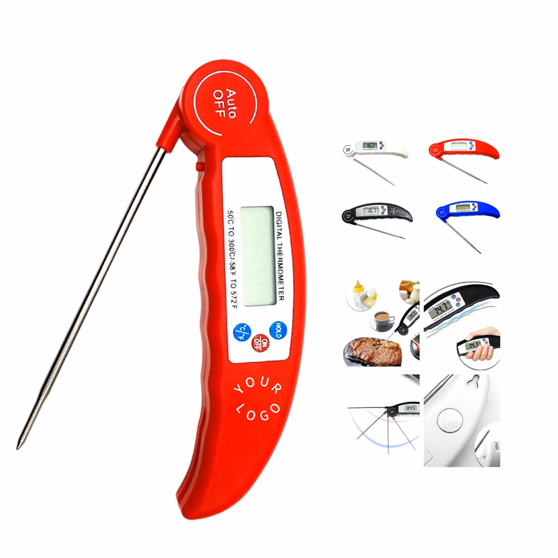 Foldable Stainless Steel Probe Kitchen Food Thermometer