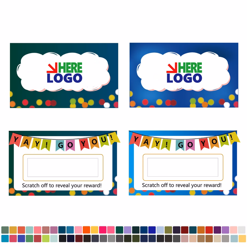 Full Color Custom Scratch Cards