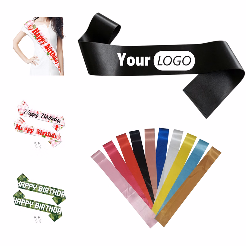 Metallic Birthday Party Sash