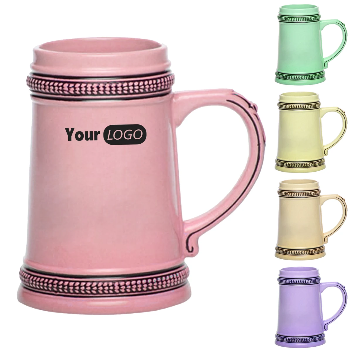 Ceramic Elegant Custom Beer Stein 1
