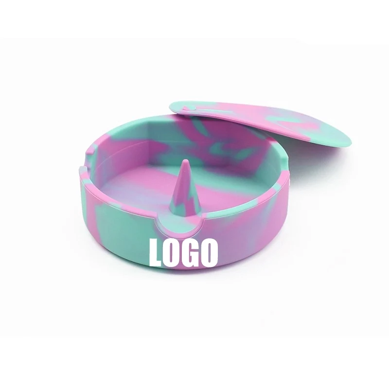 Custom Silicone Ashtray With Lid 1