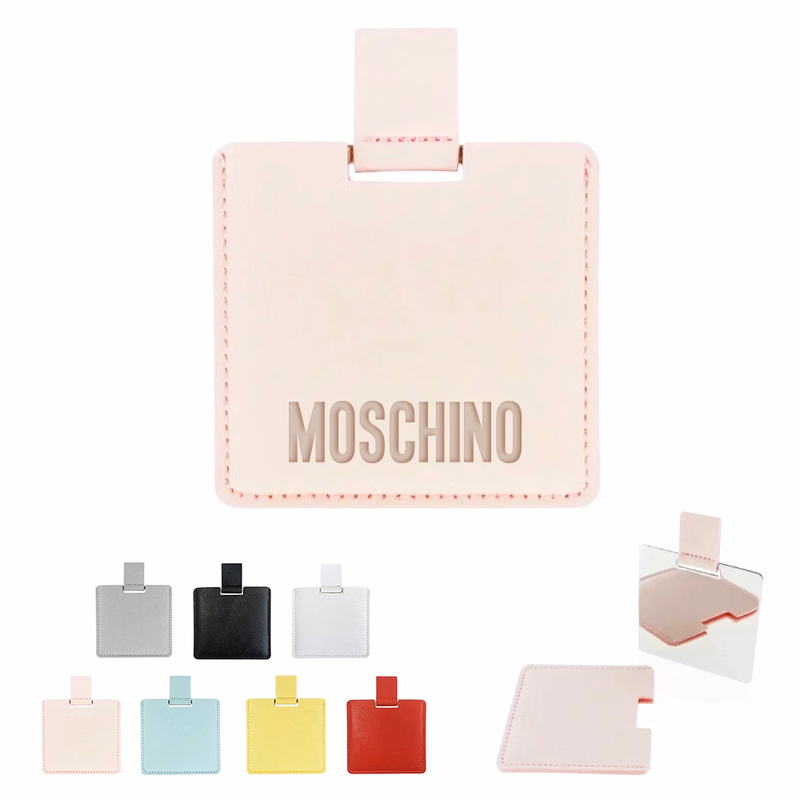 Moschino Square Pull-Tab Compact Mirror