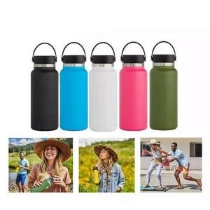 32oz Sports Double Walled Insulated Water Bottle, custom water bottle with logo imprint 1
