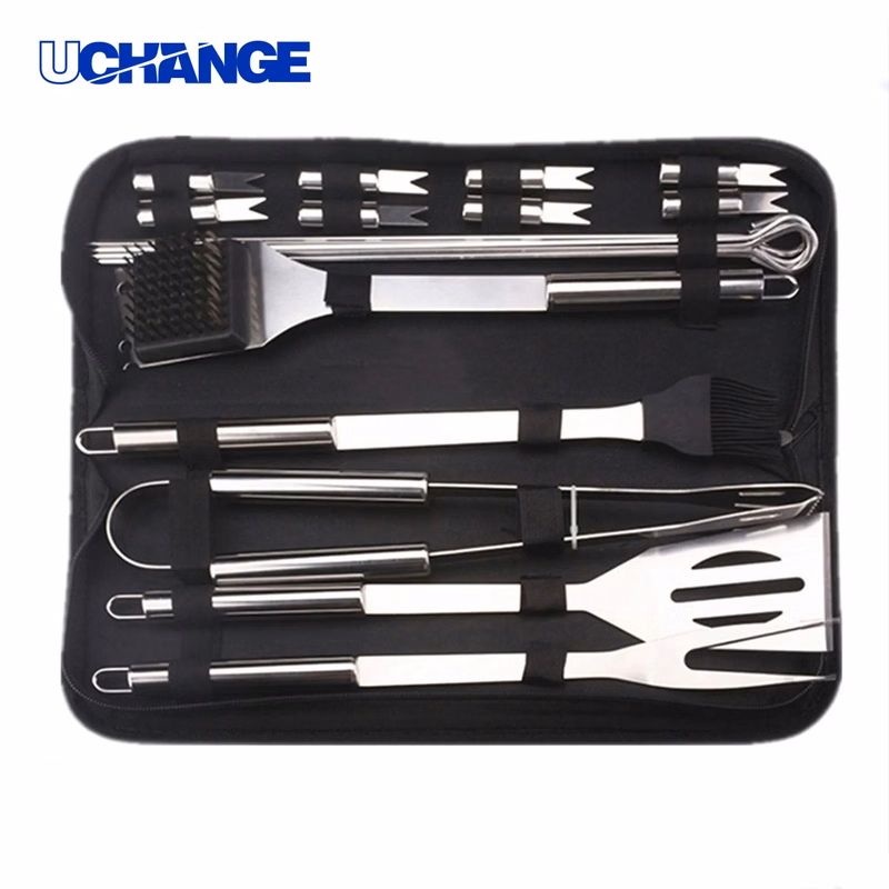 Stainless Steel 20PC BBQ Tool Set for Grilling