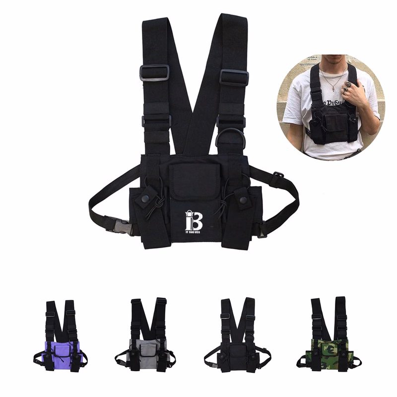 Radio Chest Rig Bag Holster Harness Pack For Man Woman