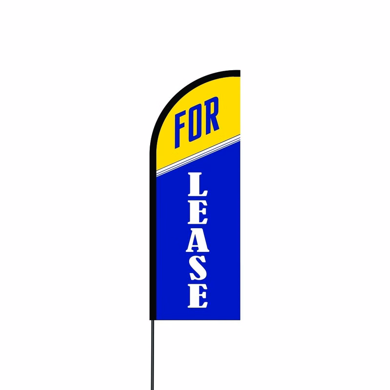 For Lease Flag Kit 11' Feet Feather Flag Sign Outdoor Banner