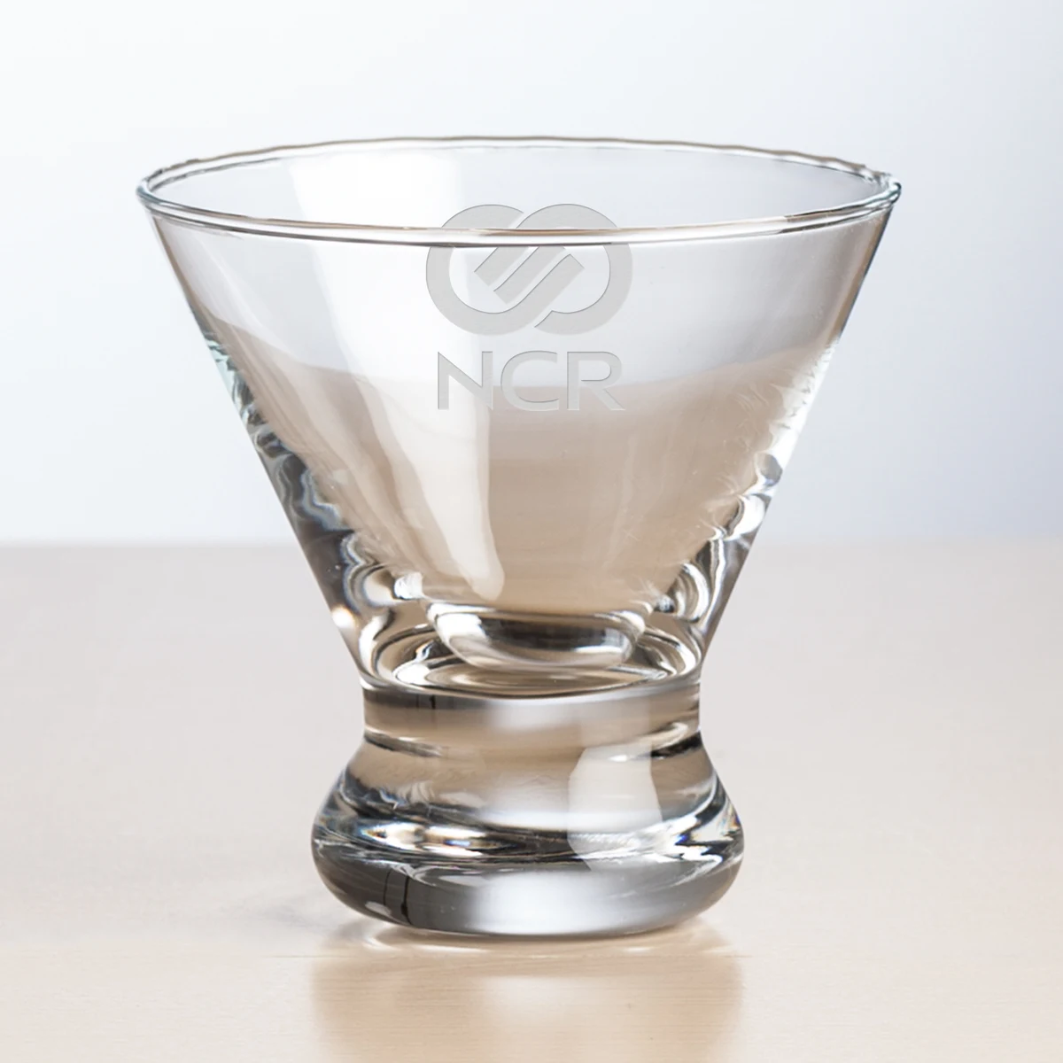 Brisbane Stemless Martini - 8oz - Deep Etch 1