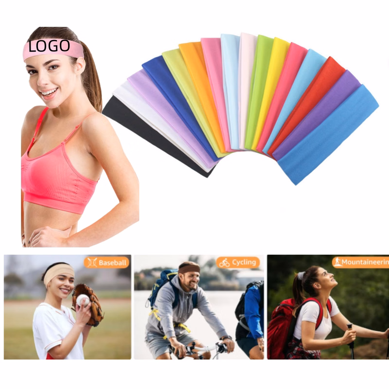 Solid Color Elastic SportsHeadband