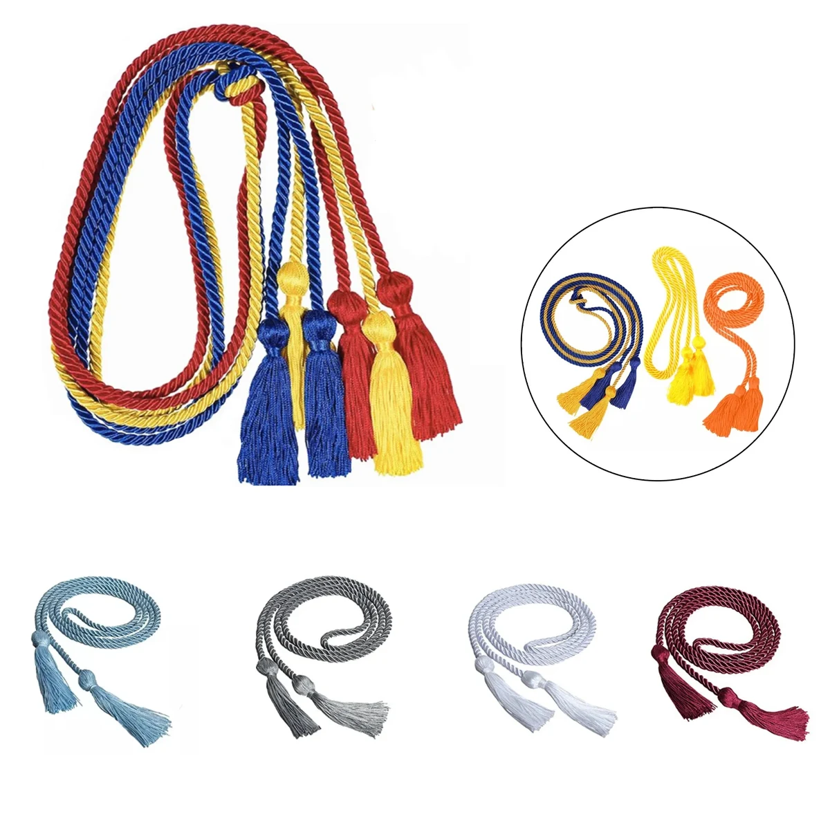 MOQ 20 Twisted Graduation Honor Cords 1