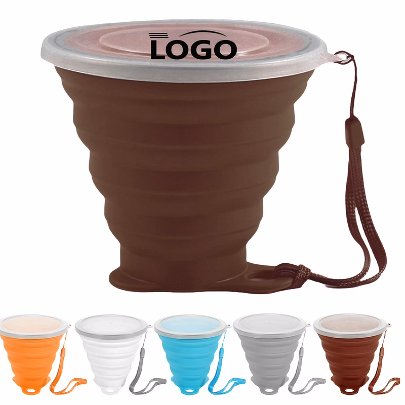 Collapsible Silicone Travel Water Cup MOQ20