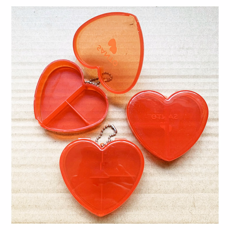 Heart Shape Vintage Pill Box