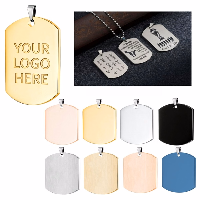 Durable Stainless Steel Keychain Tag