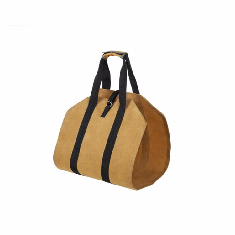 Waxed Canvas Log Carrier
