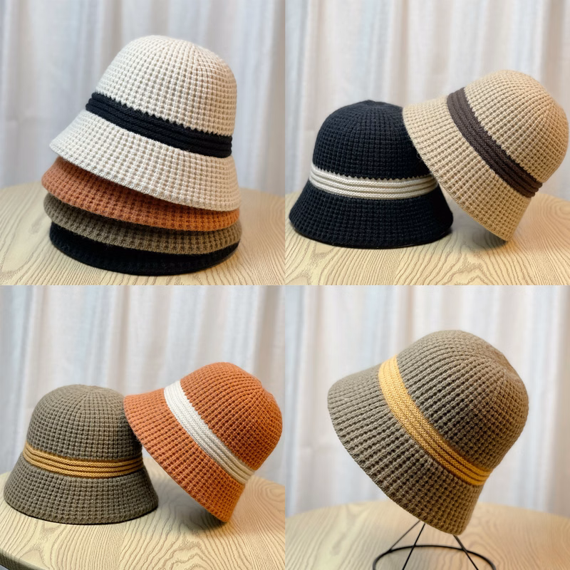 Womens New Knitted Versatile Fisherman Hat
