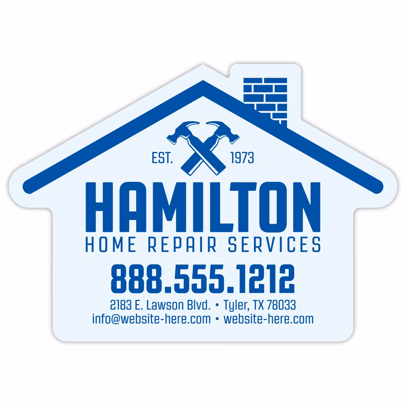 Magnet - House Shape (3.5x2.5) 40 Mil Outdoor Safe