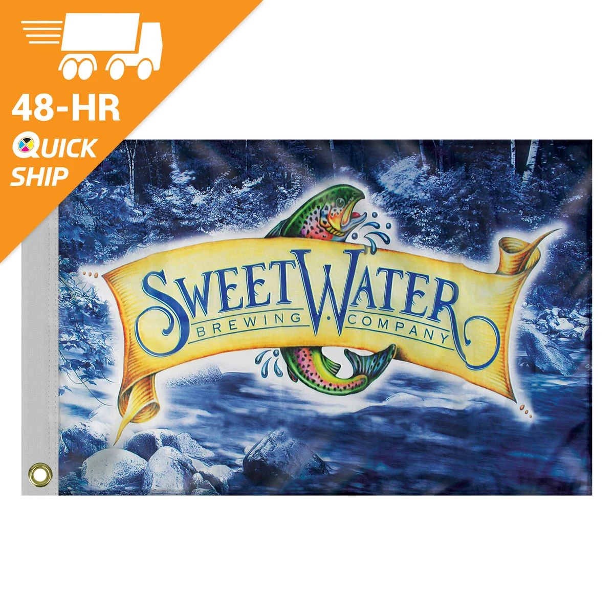 48 - Hour 2' x 3' Polyester Flag 1