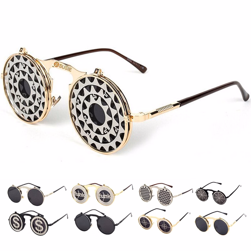 Punk Retro Flip-Top Sunglasses