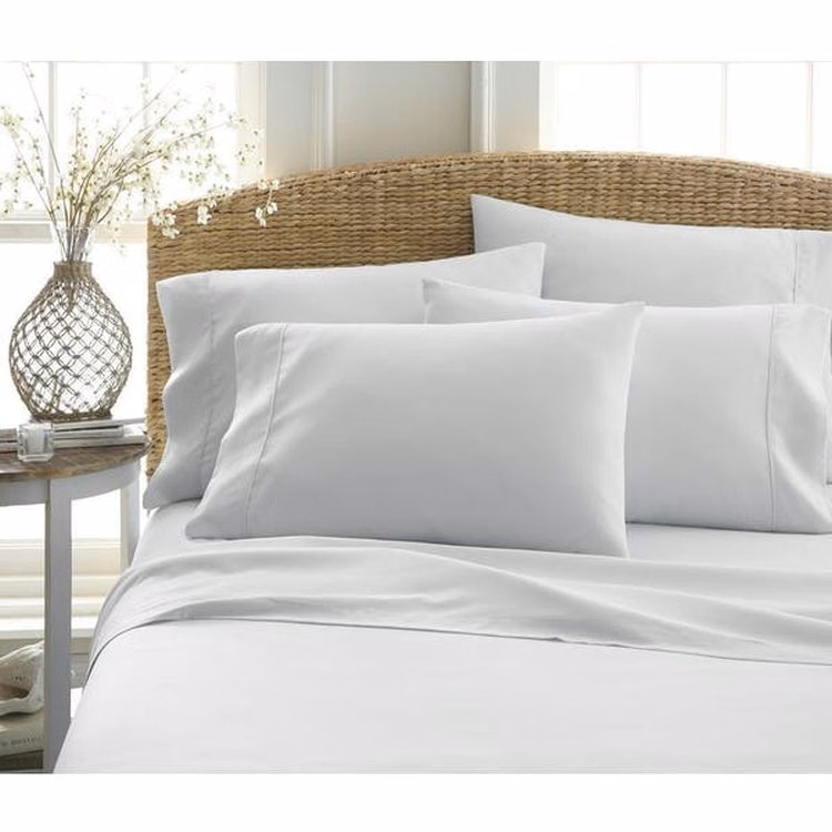Double Brushed Sheet Sets - Light Gray Twin XL 4 Piece