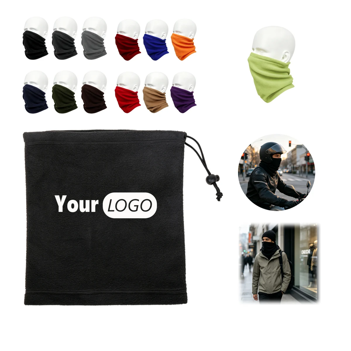 Personalized Polyester Neck Warmer 1