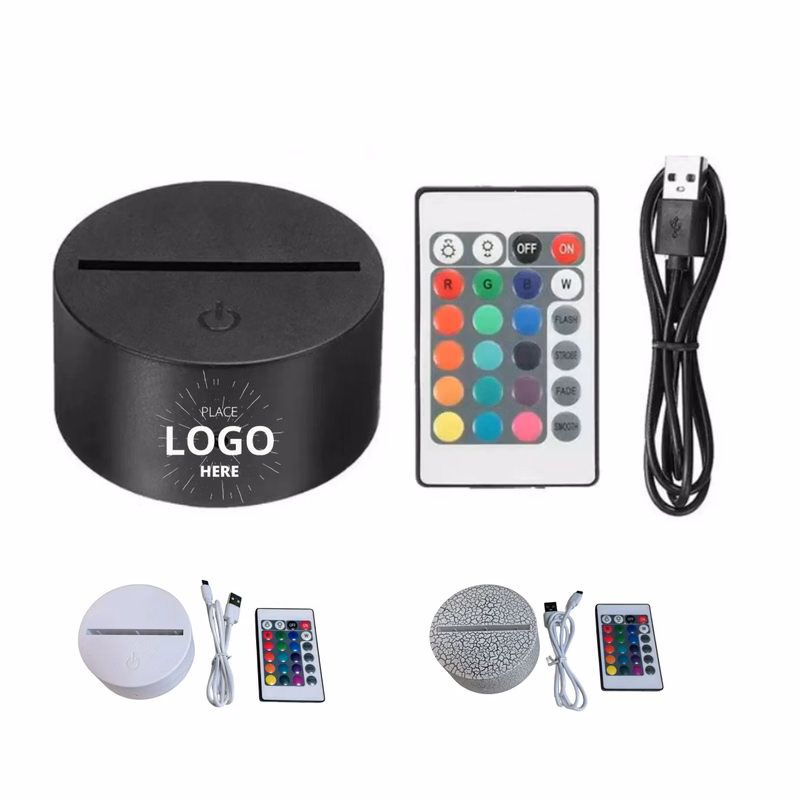 3D Night LED Lamp Base 16 Color