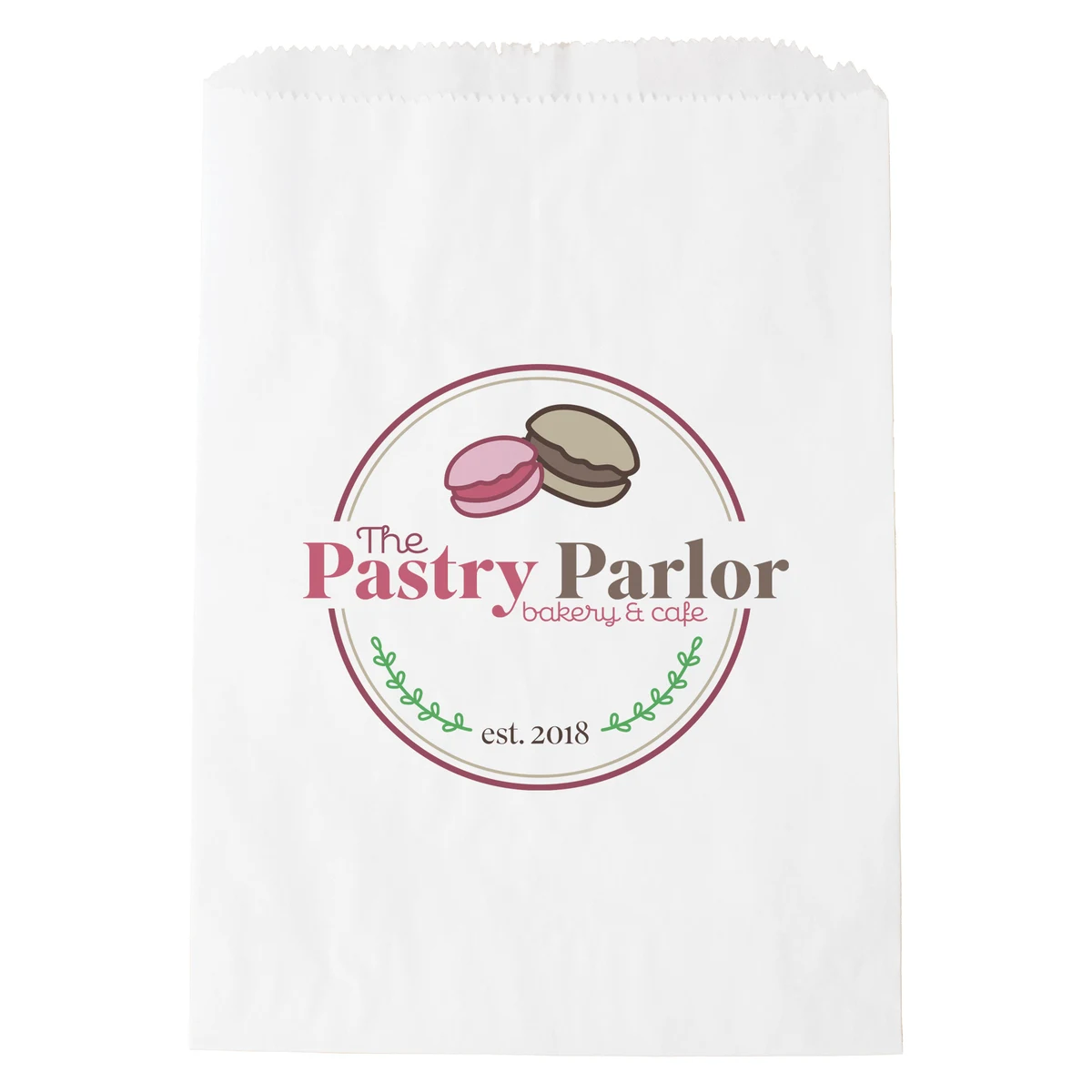 Glassine Lined Cookie/Nut Bag - White Kraft 1