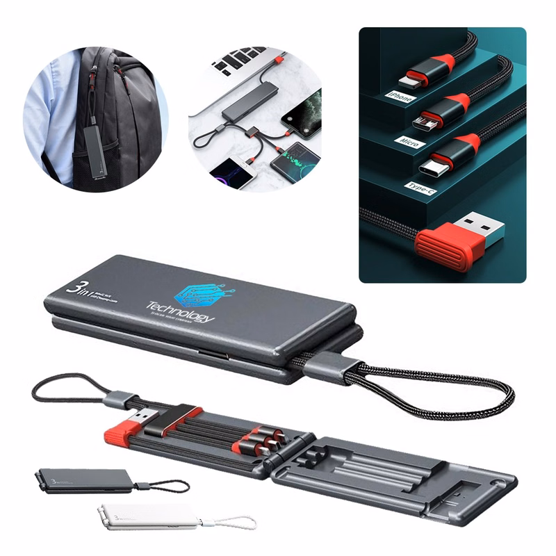Portable Multi-Function 3-in-1 Charging Cable Magic Box
