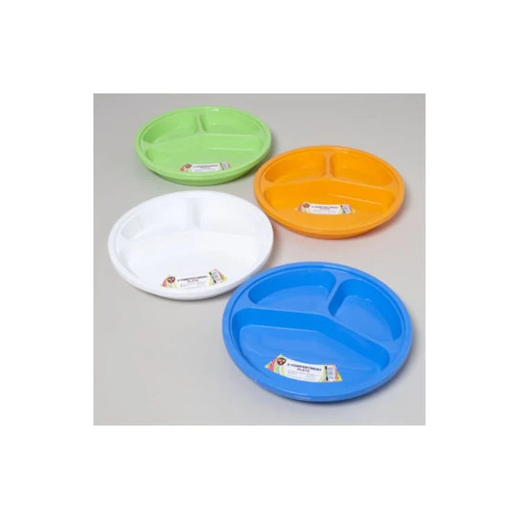 3 Compartment Plates - 2 Pack 1