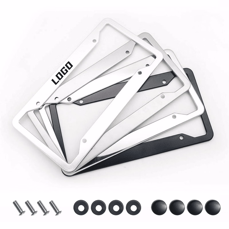 Durable Rounded-Edge Car License Plate Frame