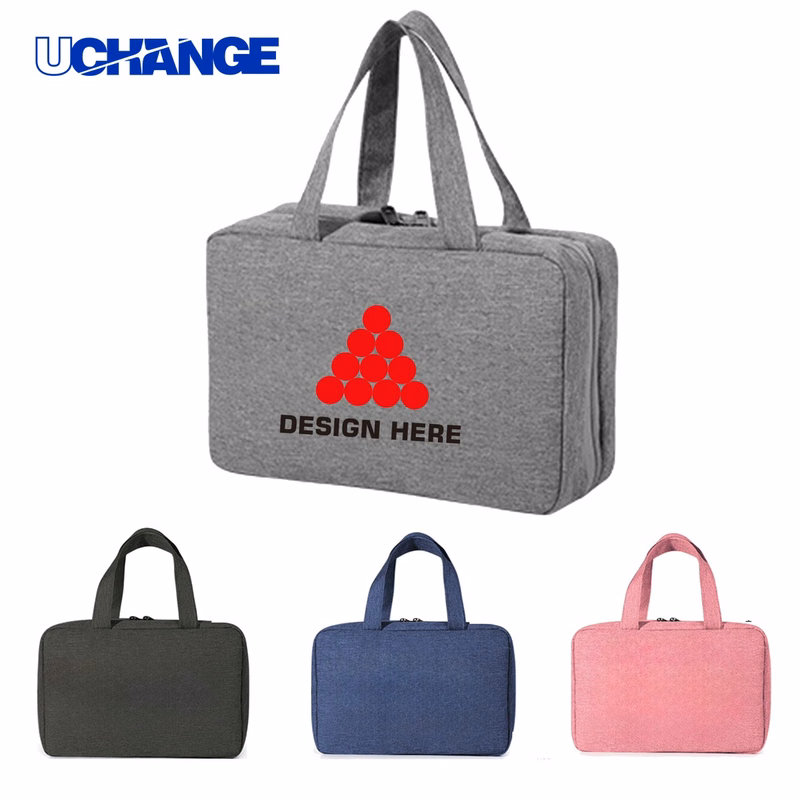 Waterproof Hanging Toiletry Organizer with Dry-Wet Compartments