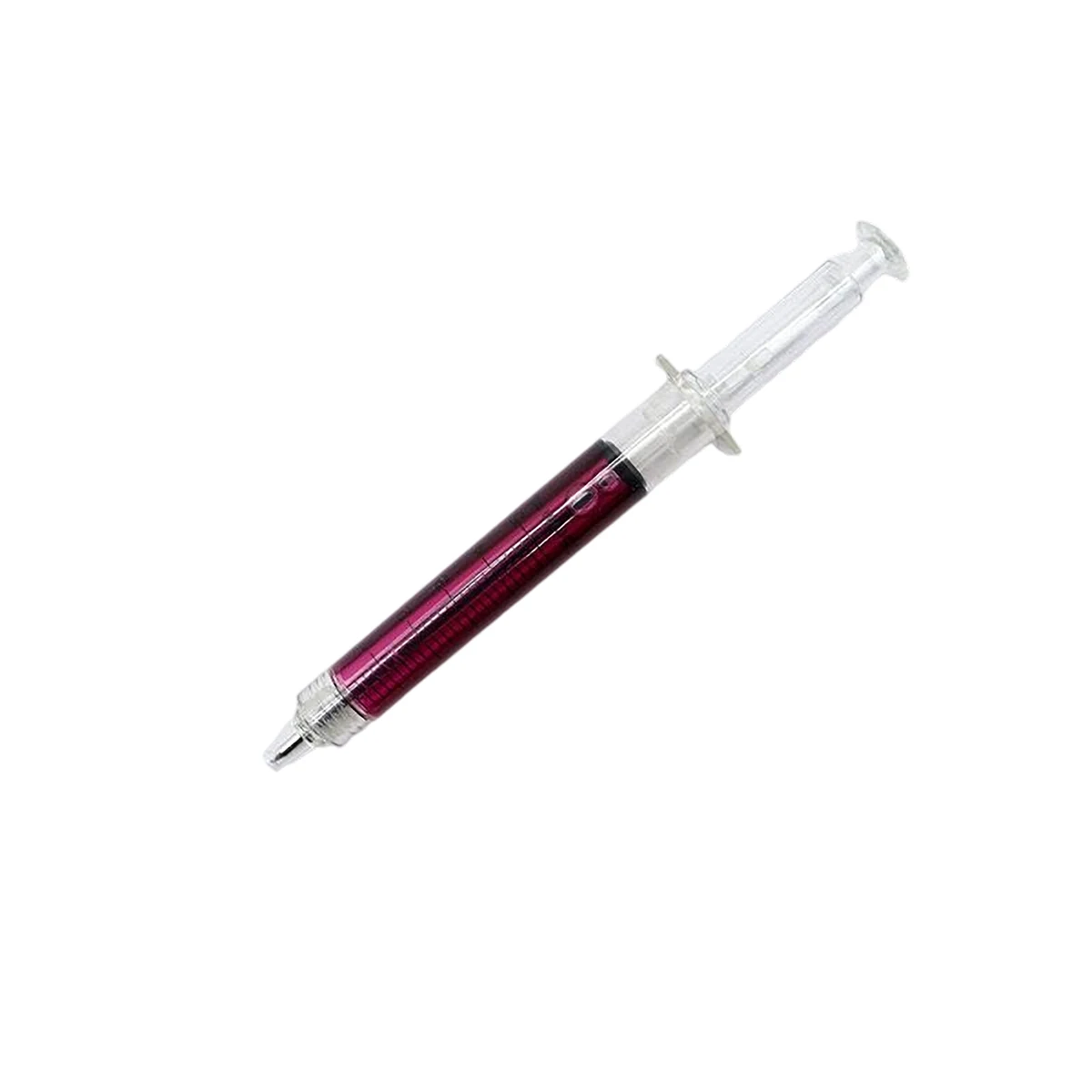 Multi Color Retractable Syringe Style Ballpoint Pen 5.43" 1