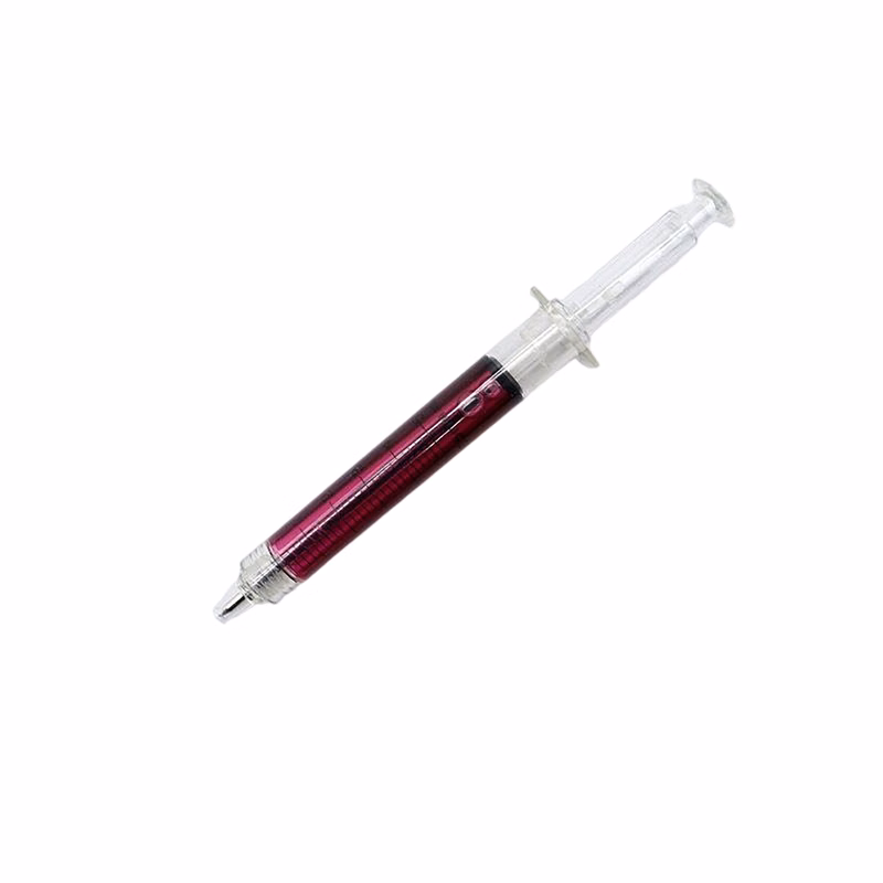 Multi Color Retractable Syringe Style Ballpoint Pen 5.43"
