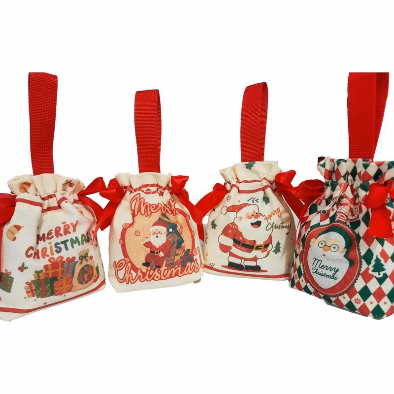 Christmas Candy Canvas Bag