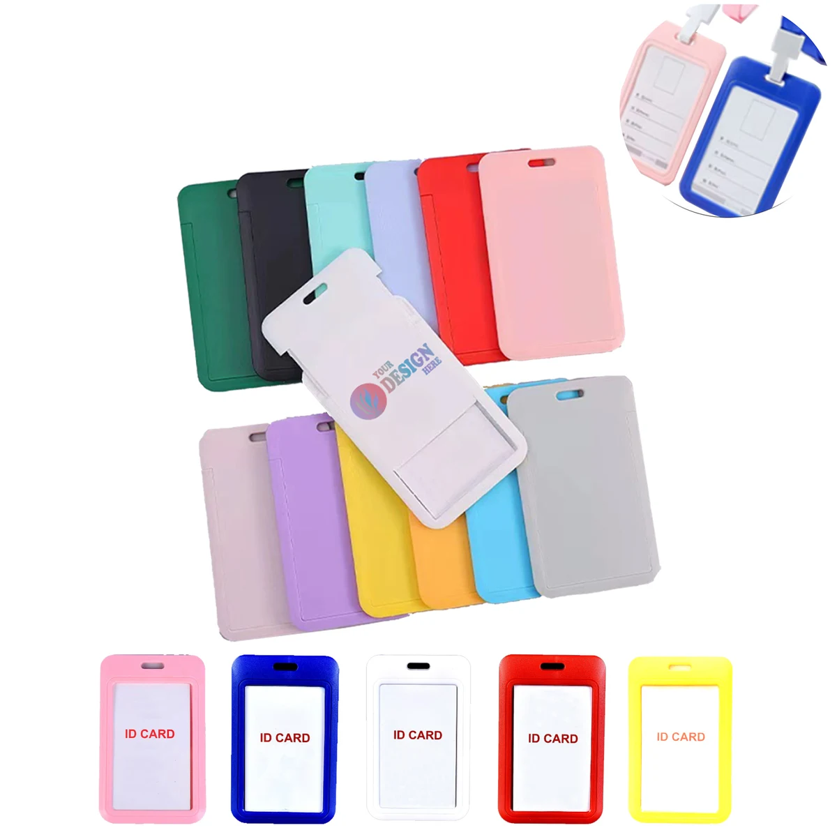 ID Card Holder with Clear Window 1
