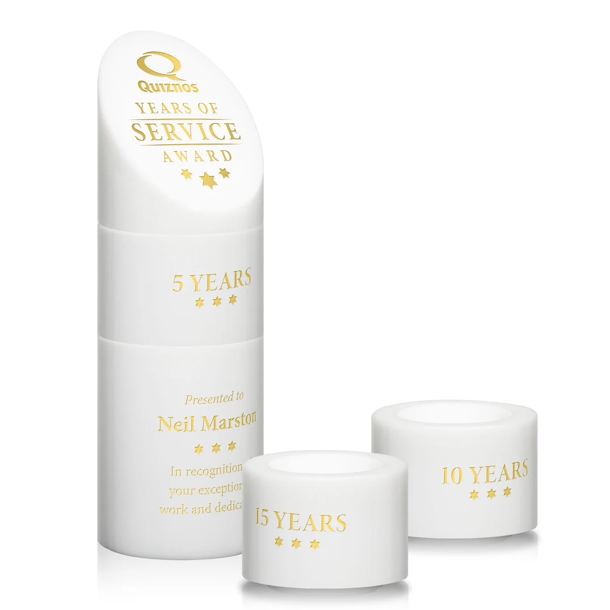 Atlantis Stacker Award - White 1