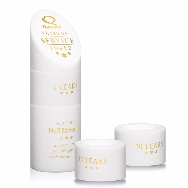 Atlantis Stacker Award - White